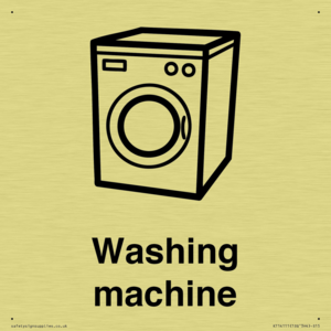 Dementia washing machine sign